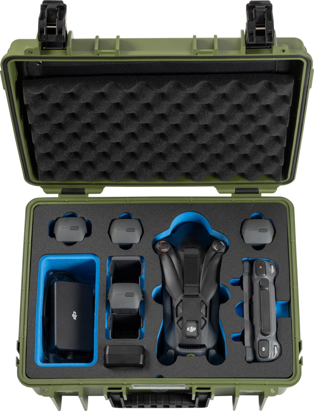 Удароустойчив куфар B&W Type 5000 за DJI Mavic 4 Pro - зелен