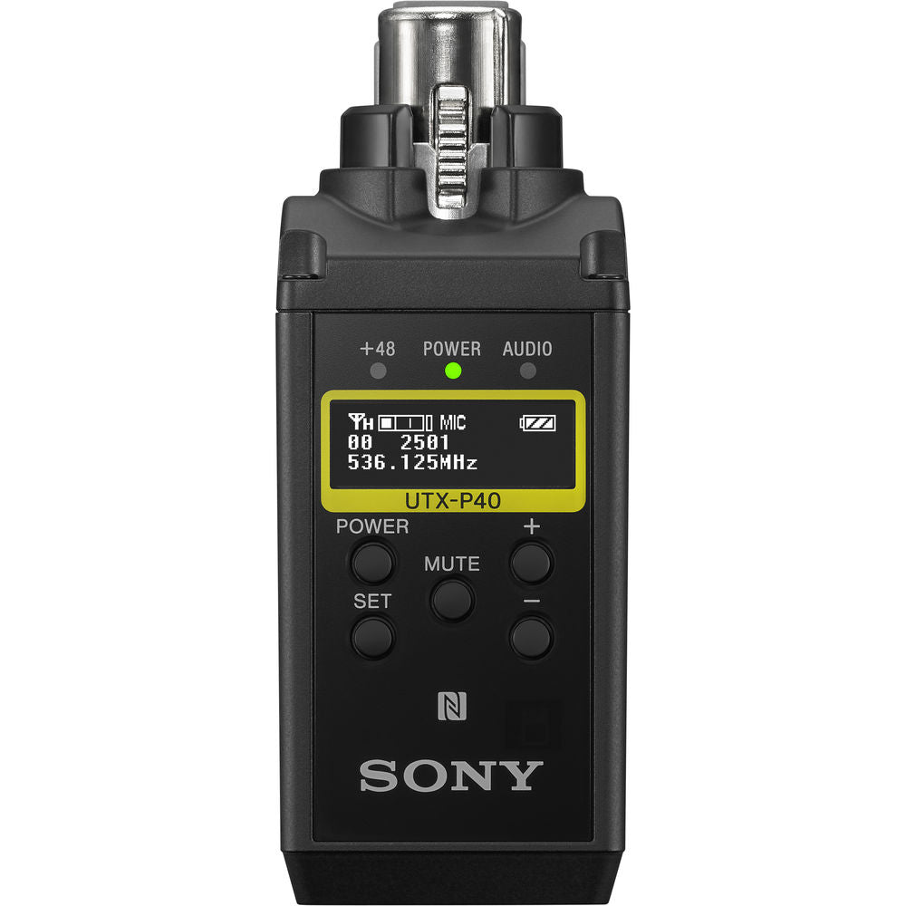 Безжичен Plug-on XLR предавател Sony UTX-P40/K21 с фантомно захранване  470.025 - 542.000 MHz