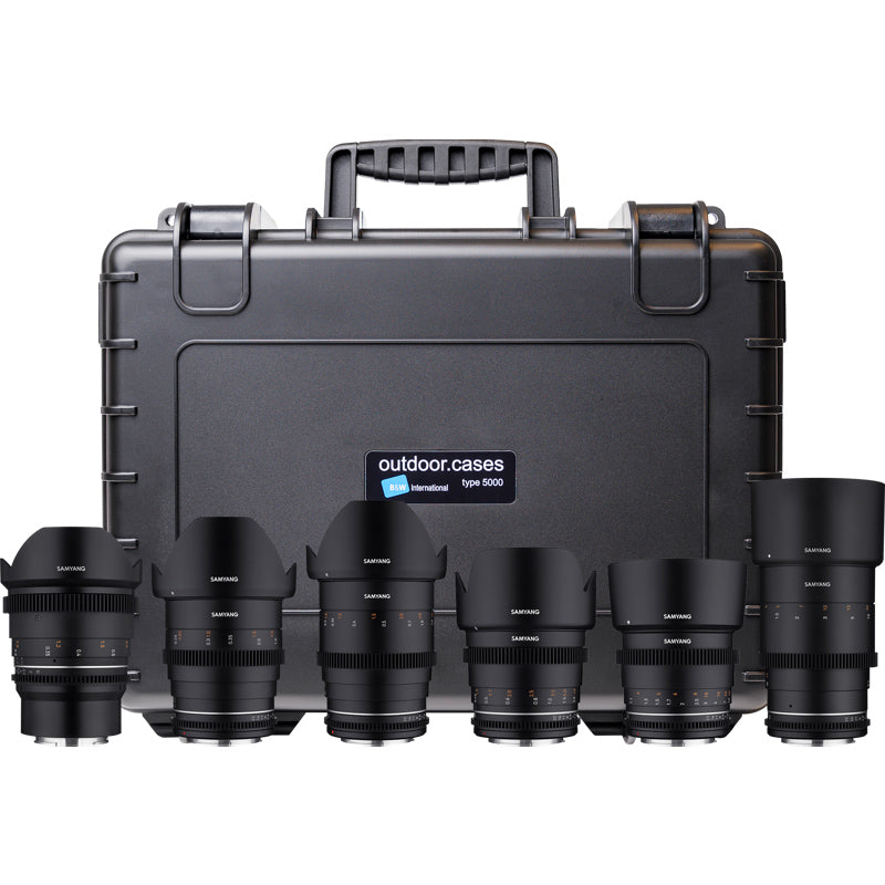Комплект кинo обективи 14/24/35/50/85/135 VDSLR MK2 за Sony E с куфар