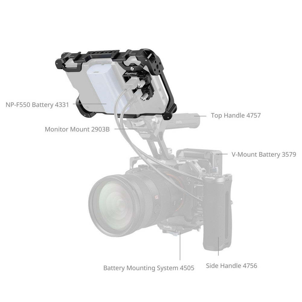 SmallRig Комплект Клетка за Монитор за Atomos Shinobi II