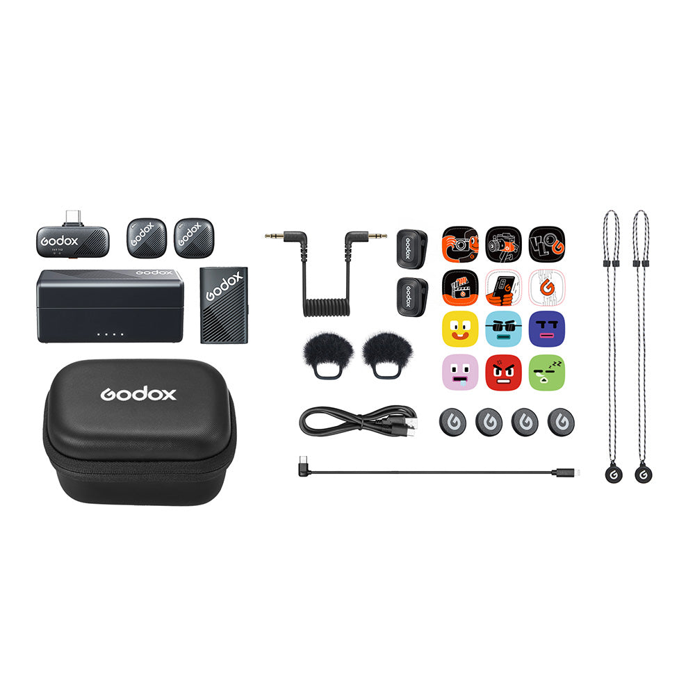 Godox Cube-C Combo Kit2 2.4GHz безжична микрофонна система