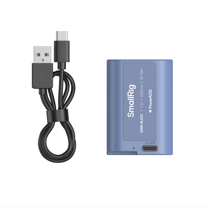 SmallRig еквивалент на DMW-BLK22 USB-C акумулаторна батерия за фотоапарат (4906)