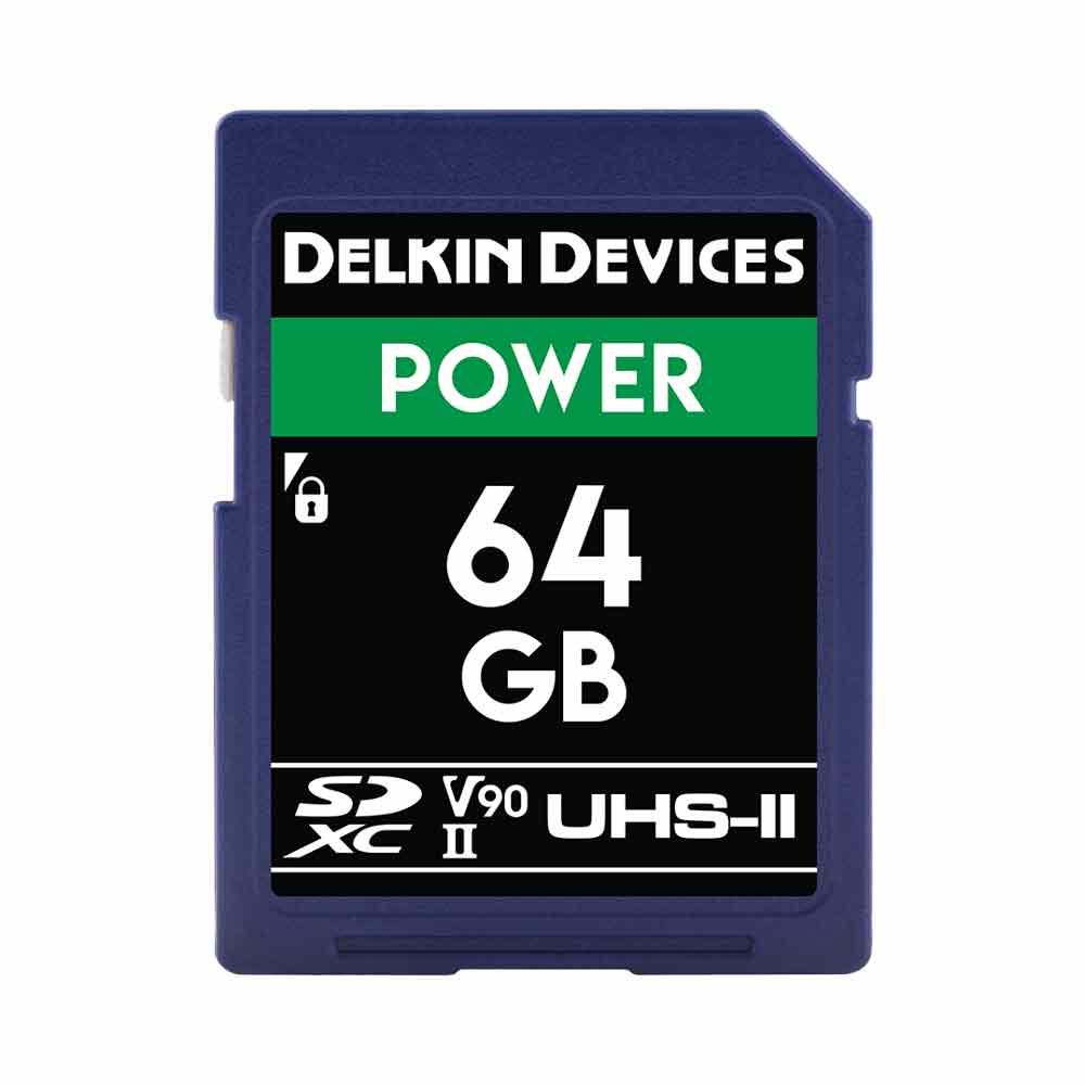Карта памет Delkin Power SD 2000X UHS-II U3 (V90) R300/W250 64GB