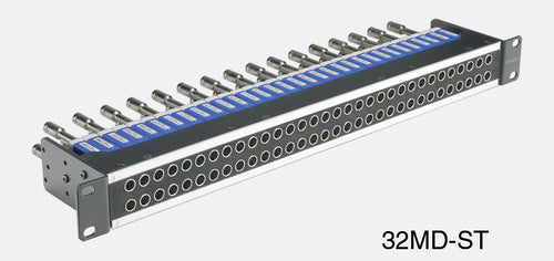 32MD-ST 1RU 32ch Mid-size Patchbay, Normal Thru (Patch Upper)