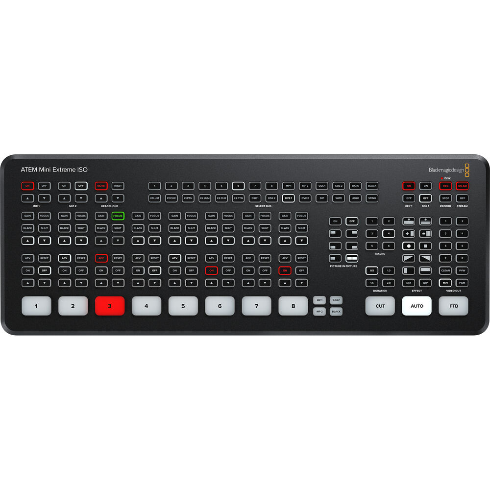 Blackmagic ATEM Mini Extreme ISO - video switcher, recorder and encoder