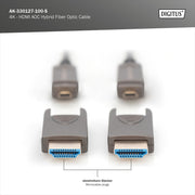 Оптичен кабел micro HDMI 2.0 to micro HDMI Ultra High Speed 4K@60Hz 10м