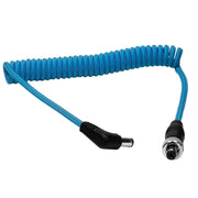 Kondor Blue Заключващ DC 2.1mm към Прав Ъгъл 2.1mm DC (Мъжки към Мъжки) Навит Кабел
