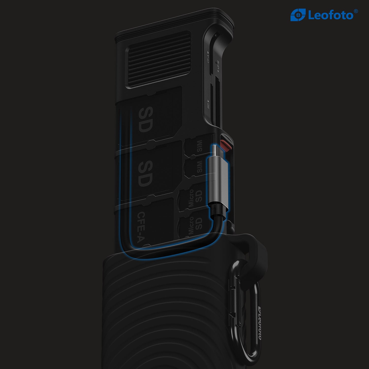 Четец Leofoto LCR-01 0 CFexpress A и B, SD - USB 3.2 GEN2 - IP54 - Черно
