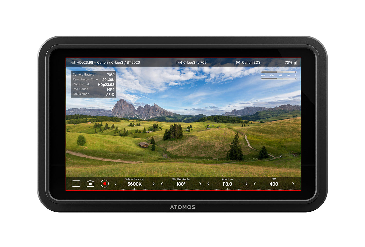 Монитор Shinobi II HDR 4K HDMI- 5 инчов - с камера контрол