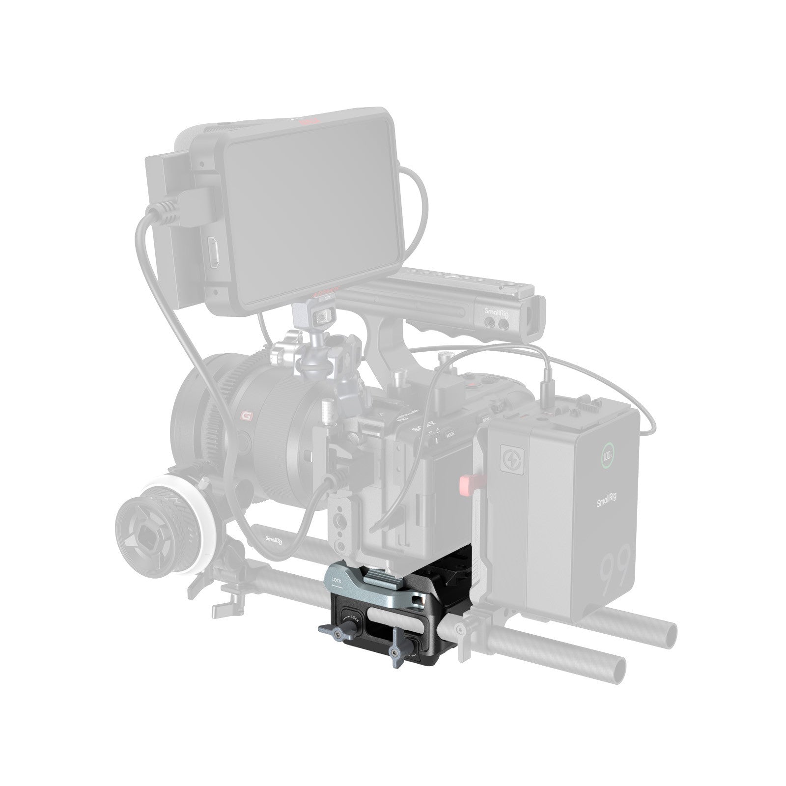 Комплект монтажна пластина SmallRig за Manfrotto с двойна скоба за тръби 15 мм 5366
