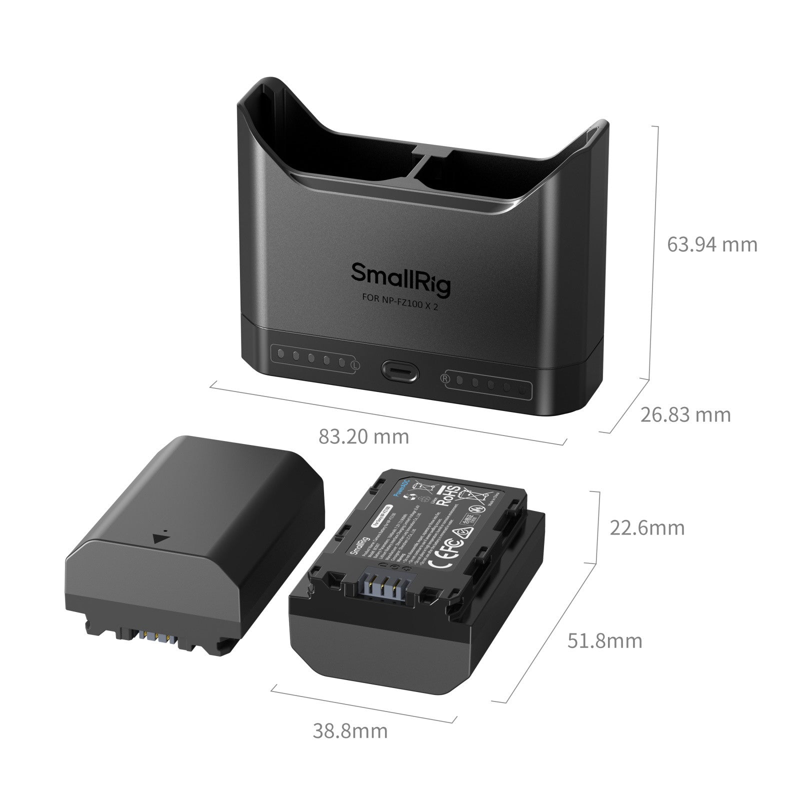 SmallRig Turbo Charging Комплект за NP-FZ100 Батерии 5483