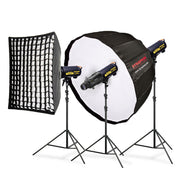 Dynaphos Speedster QT II 3x600 Premium Studio Lighting Kit