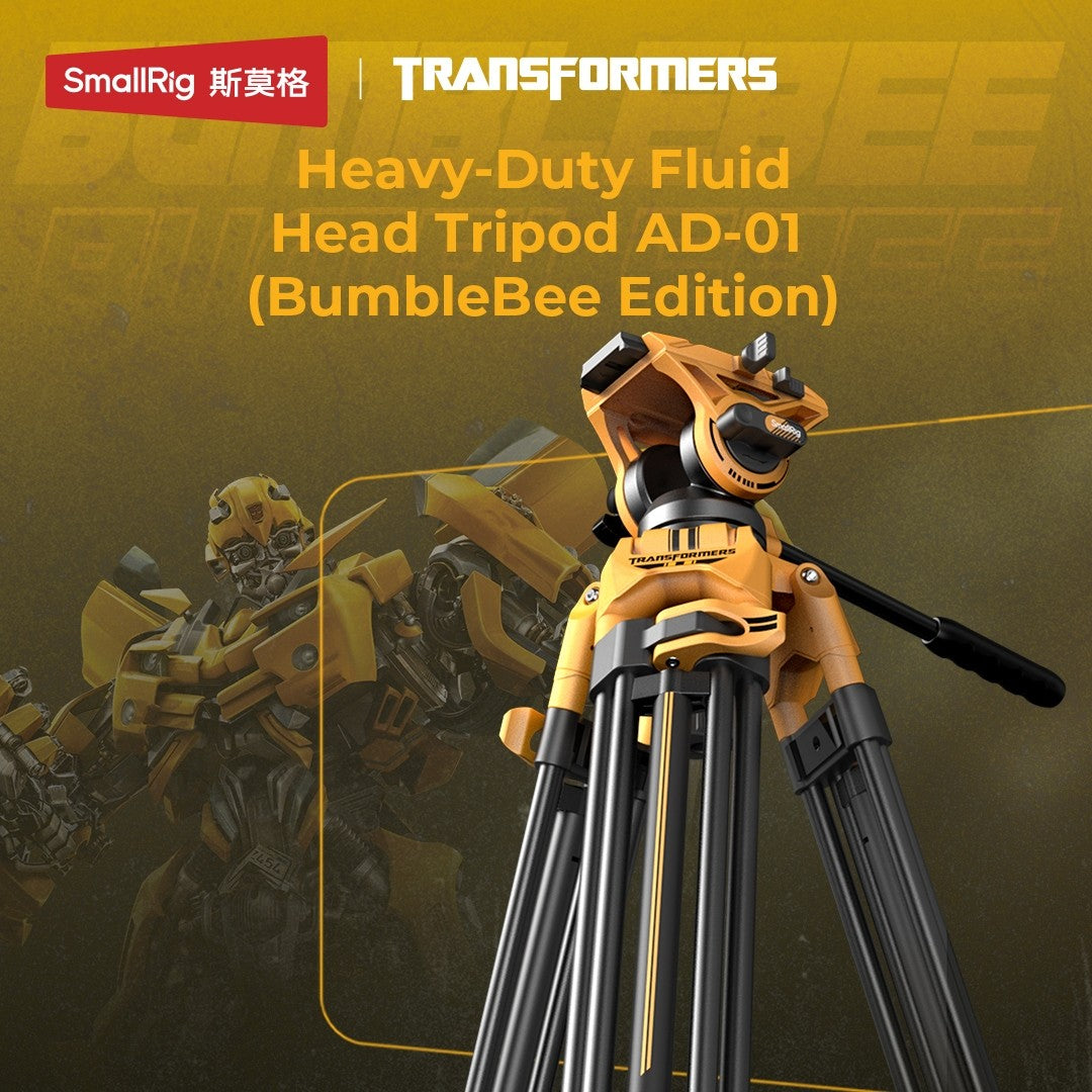 SmallRig Heavy-Duty Fluid Head Tripod AD-01 (BumbleBee Edition）5523