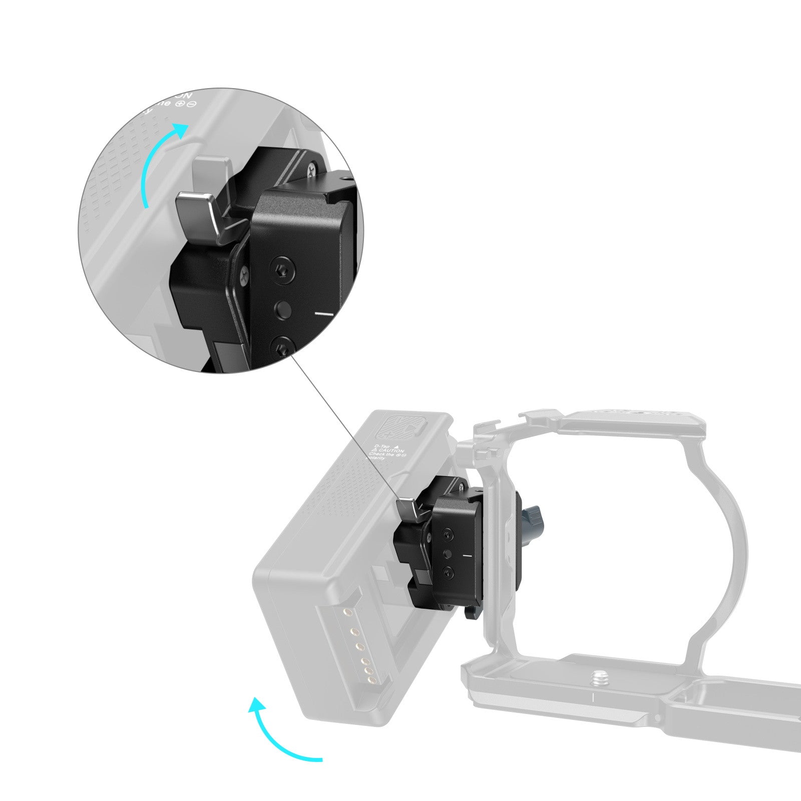 SmallRig Комплект плоча за V-Mount Батерия за Arca-Swiss или NATO релса