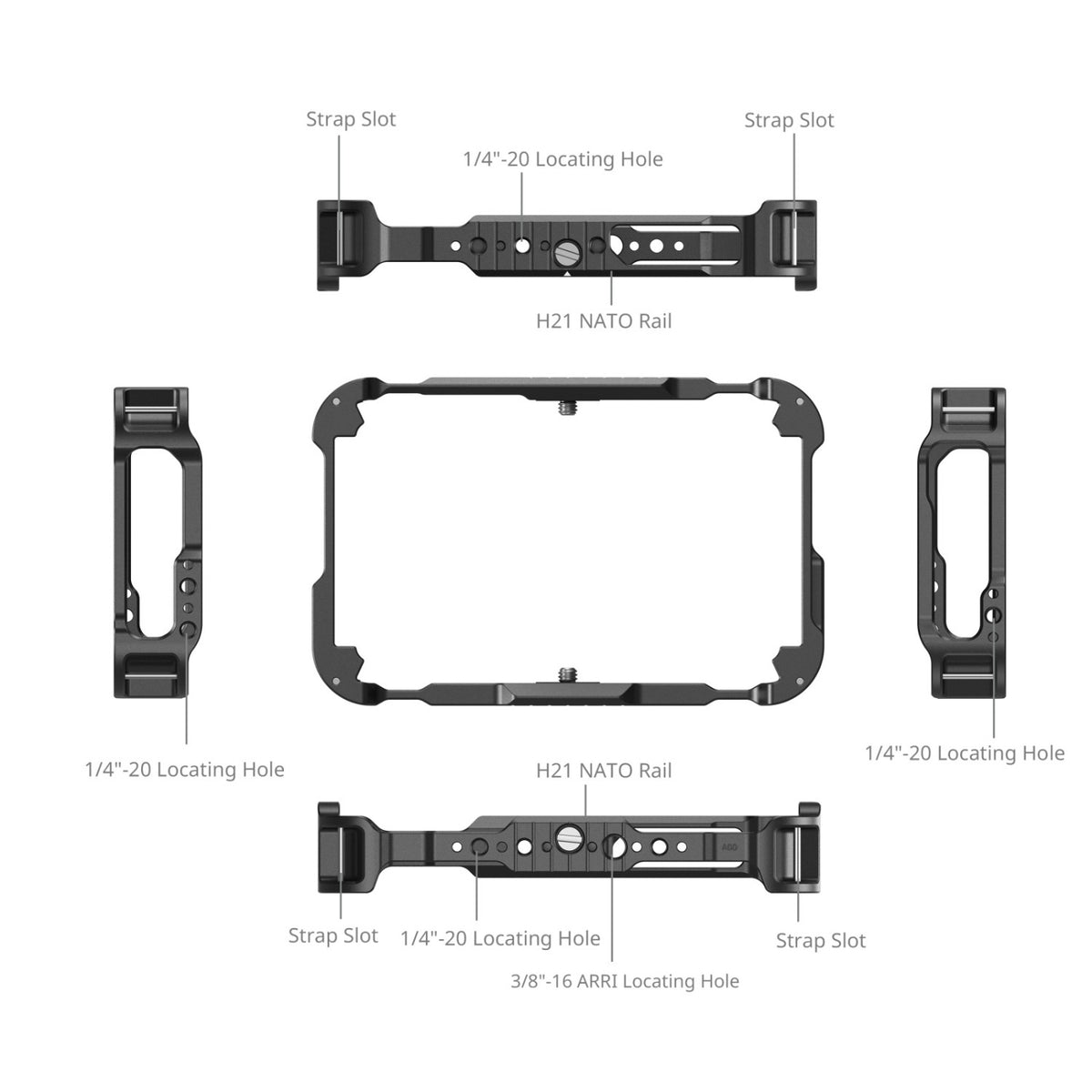 SmallRig Комплект клетка за монитор за Atomos Ninja TX / TX GO / RAW 5708