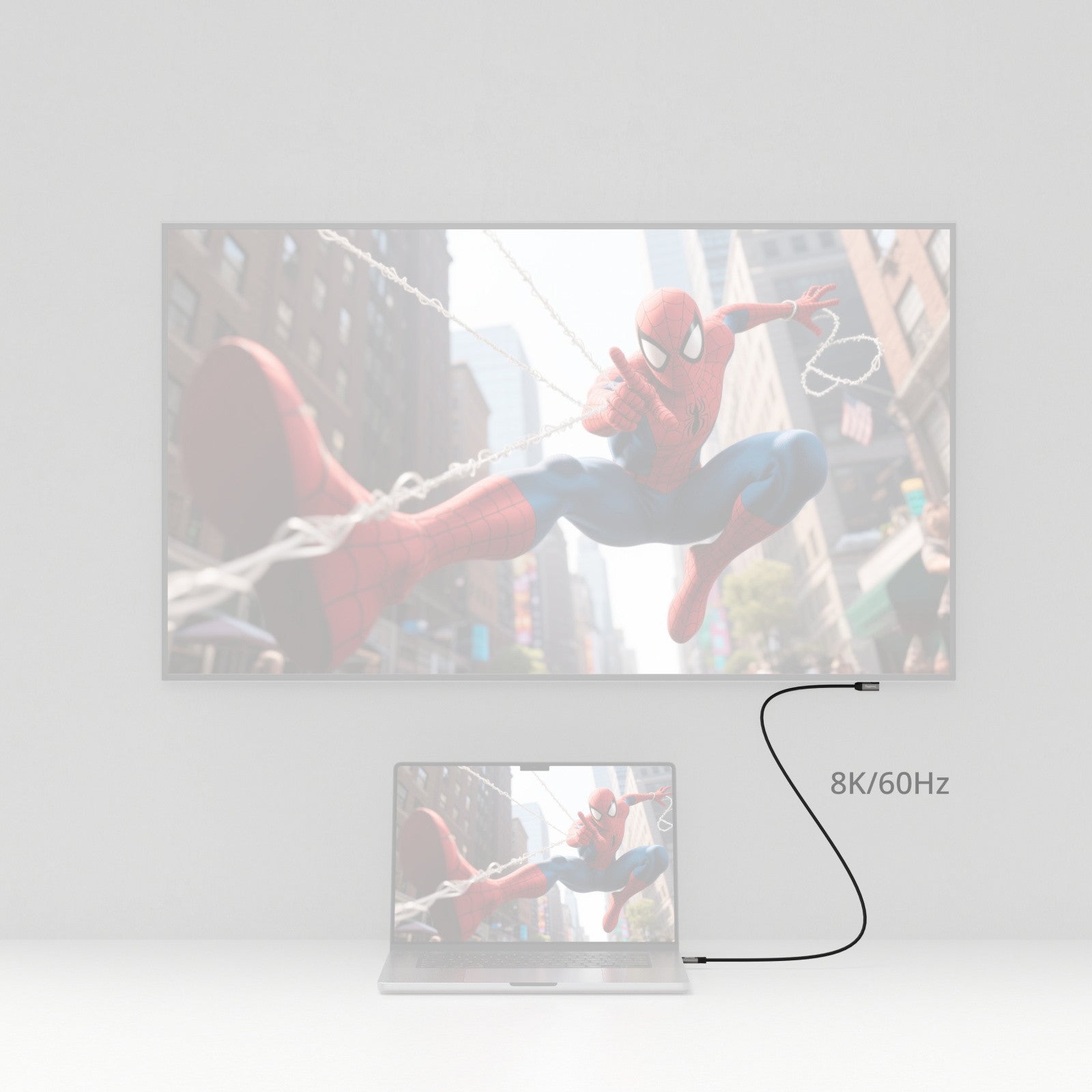Кабел за данни SmallRig USB-C (от прав към ъглови, 100 см) (40 Gbps + 240 W + 8K) 5732