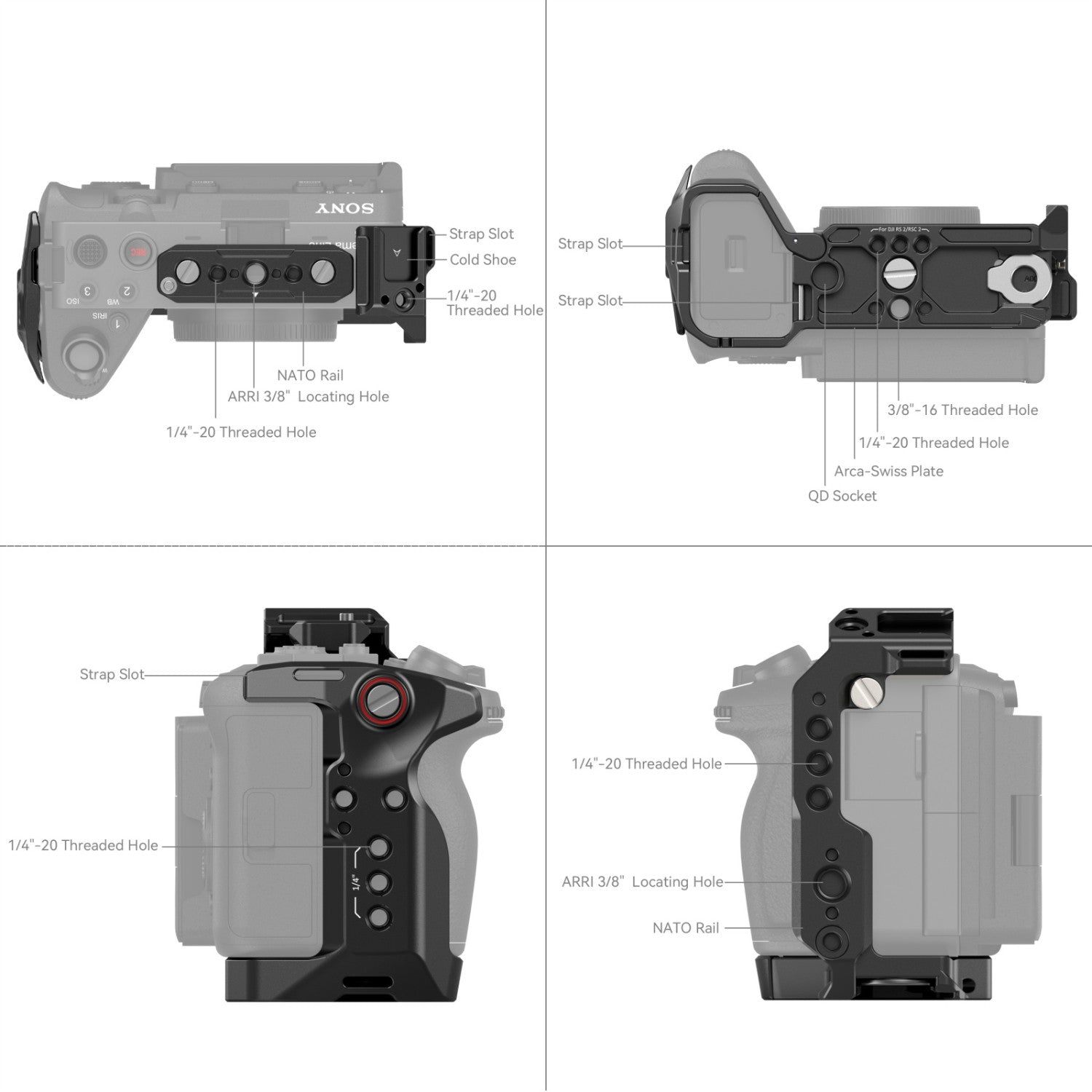 SmallRig Комплект клетка за Sony FX3 / FX30 5823