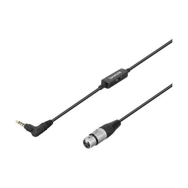 Кабел-адаптер Saramonic SR-XLR35 - XLR(женски) към 3.5mm TRRS за връзка с камери и смартфони - 3m