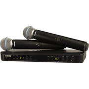 Безжична с-ма Shure BLX288/B58-K3 (606 - 630 MHz) - двуканален приемник, два ръчни микрофона Beta 58A
