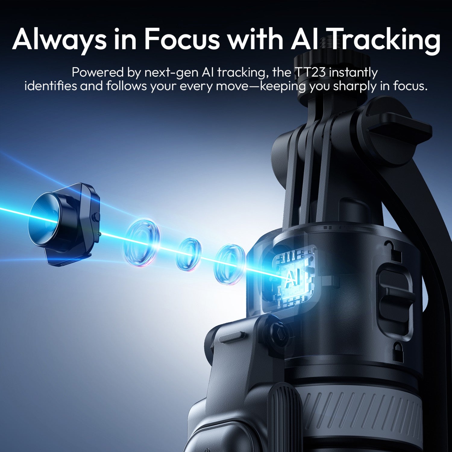 Ulanzi Magnetic Auto-Tracking Selfie Stick Tripod(Magnetic Version)