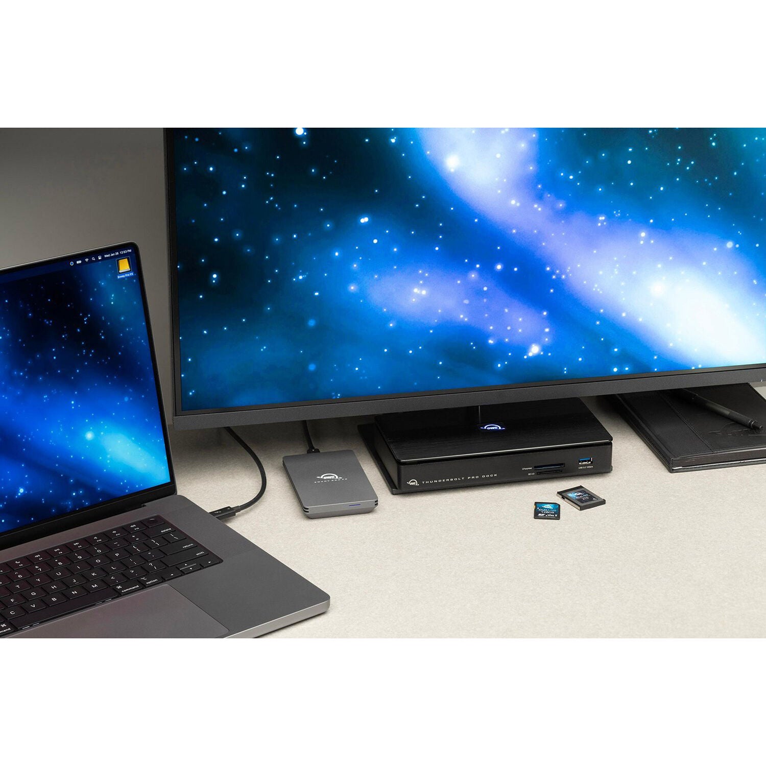 OWC Dock Thunderbolt 3 Pro Dock feat. 10G Ethernet, CFexpress & SD card readers, Thunderbolt (USB-C)