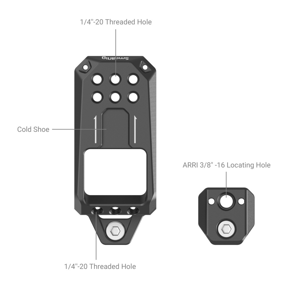 Горна плочка SmallRig за Sony FX3/FX30 XLR Unit с резби