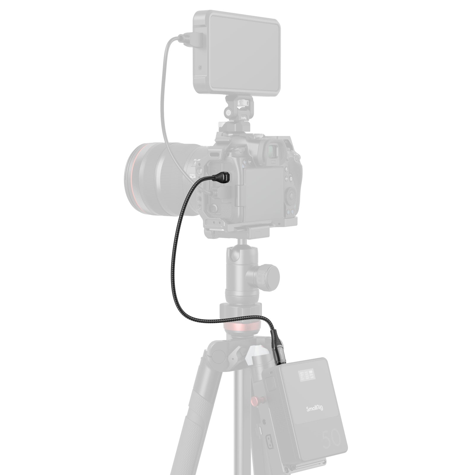 SmallRig 240W захранващ кабел с LED дисплей