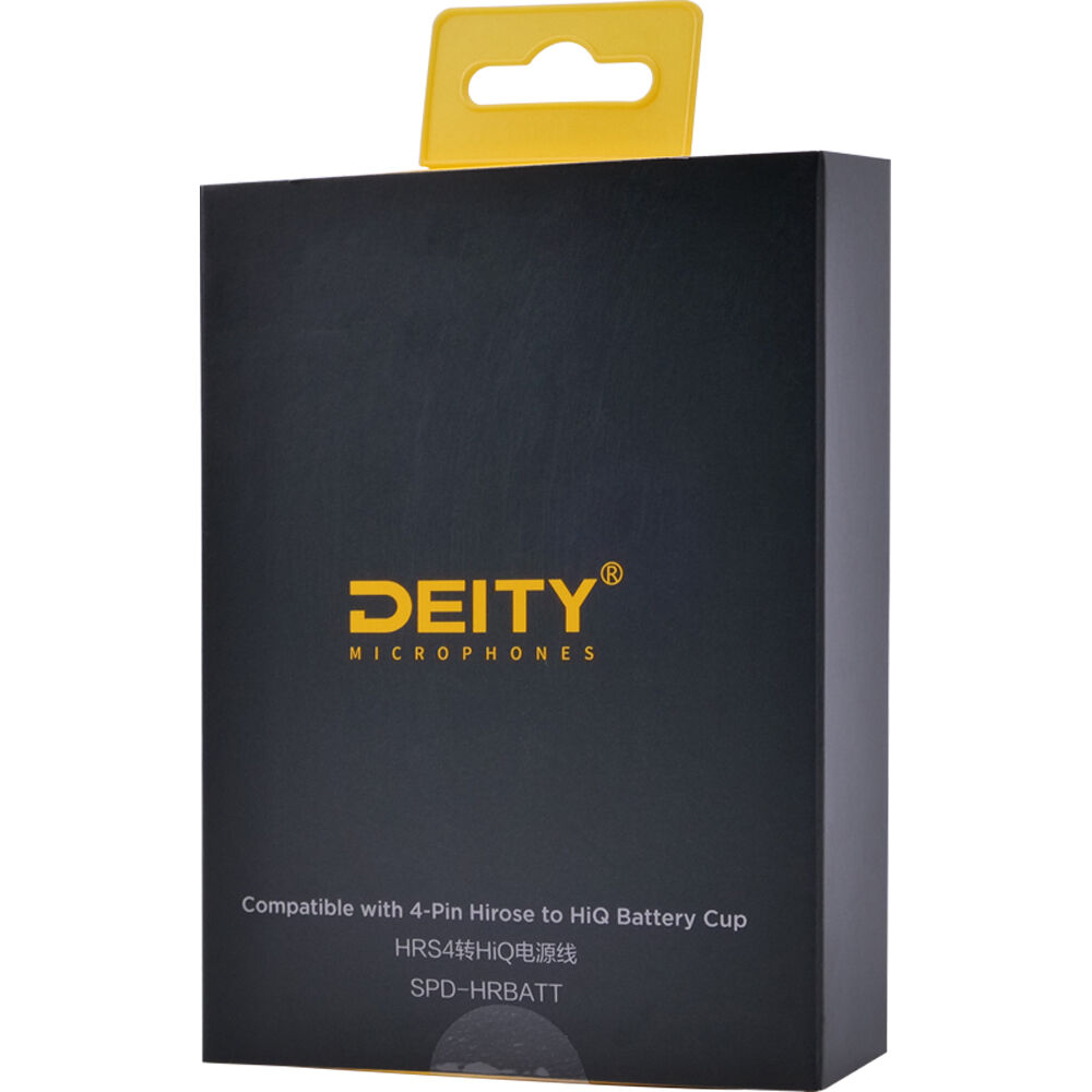 Deity SPD-HRBATT 4-Pin Hirose to Hi-Q Battery Cup Smart DC/Data Power Cable