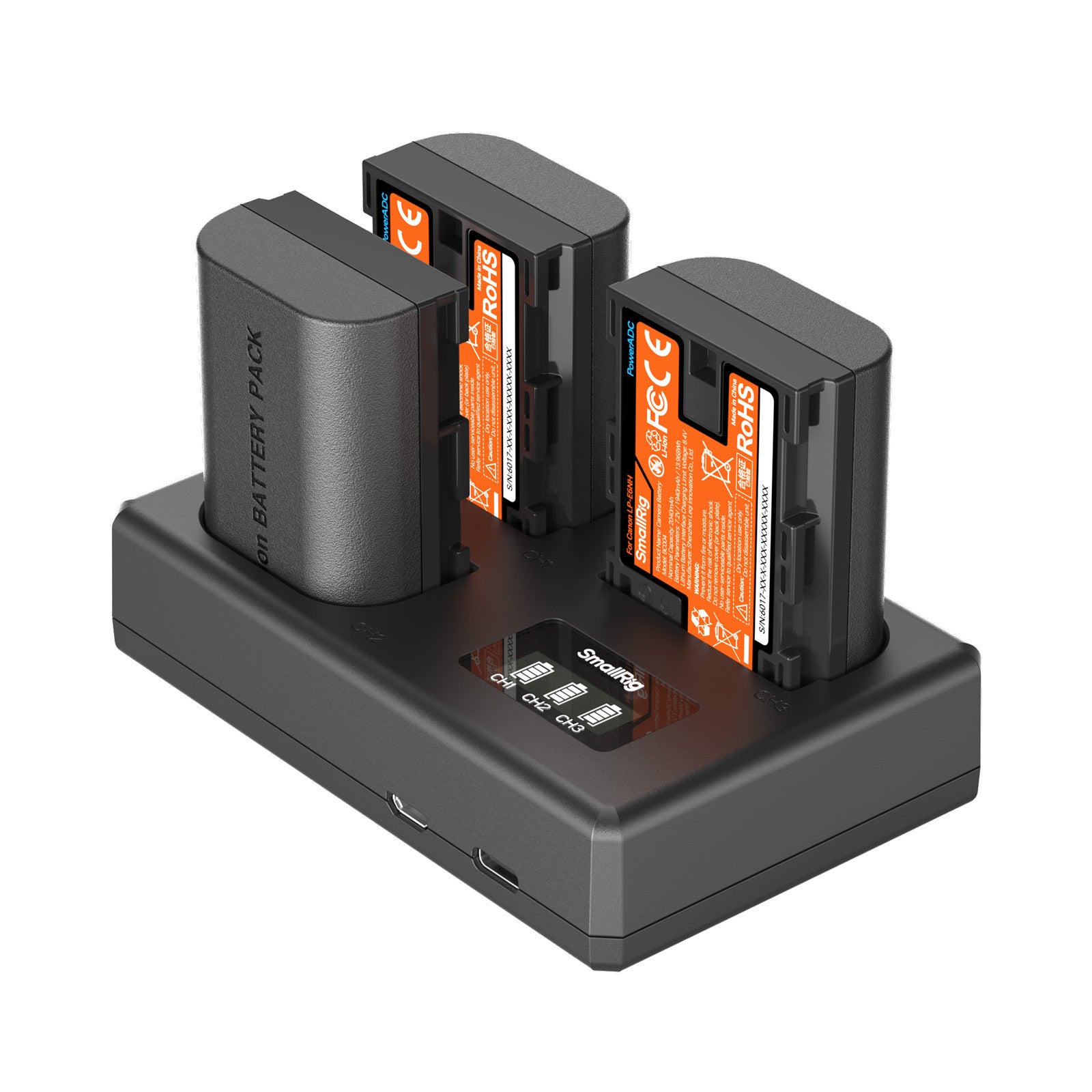 SmallRig Троен комплект батерии и зарядно за Canon LP-E6NH 6017