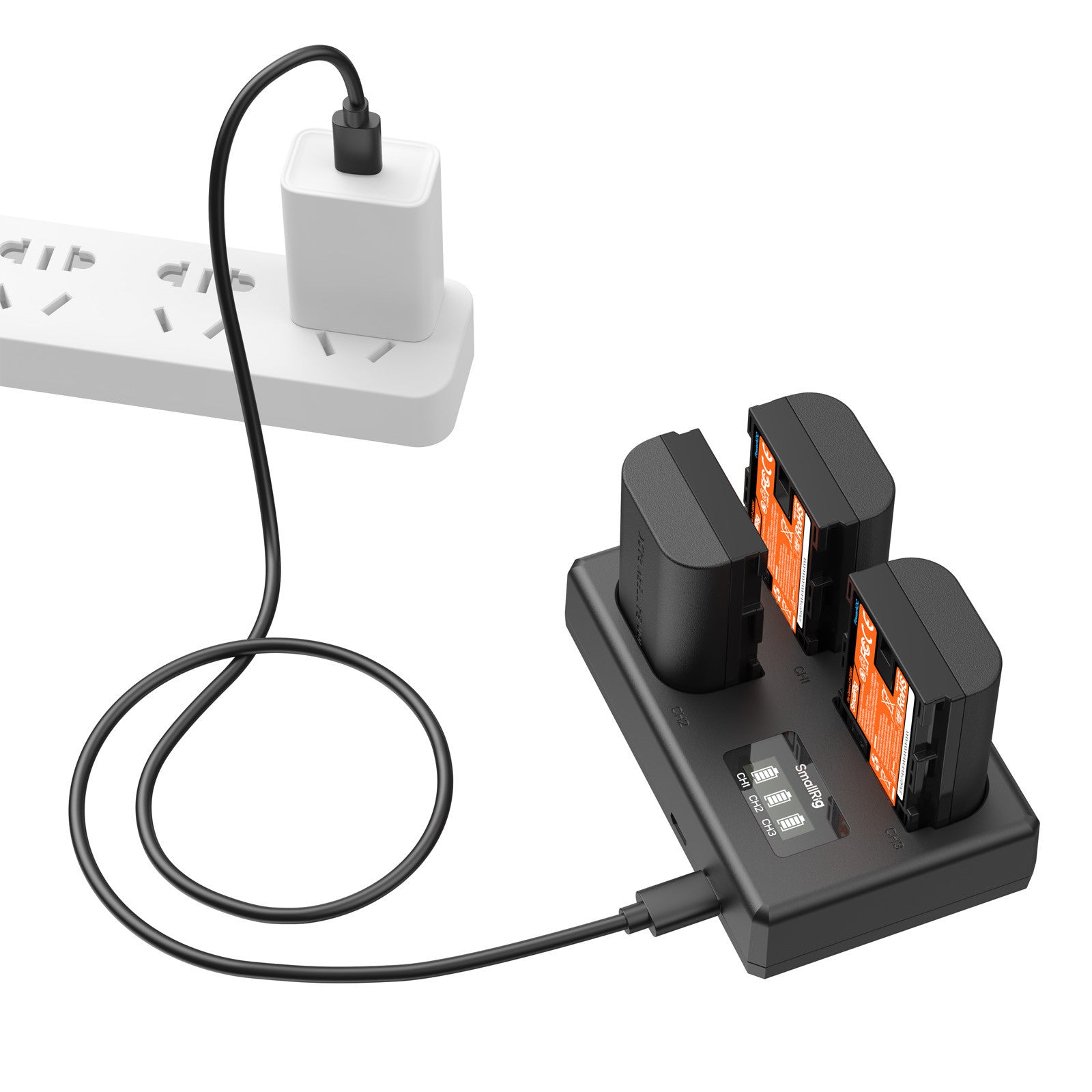 SmallRig Троен комплект батерии и зарядно за Canon LP-E6NH 6017
