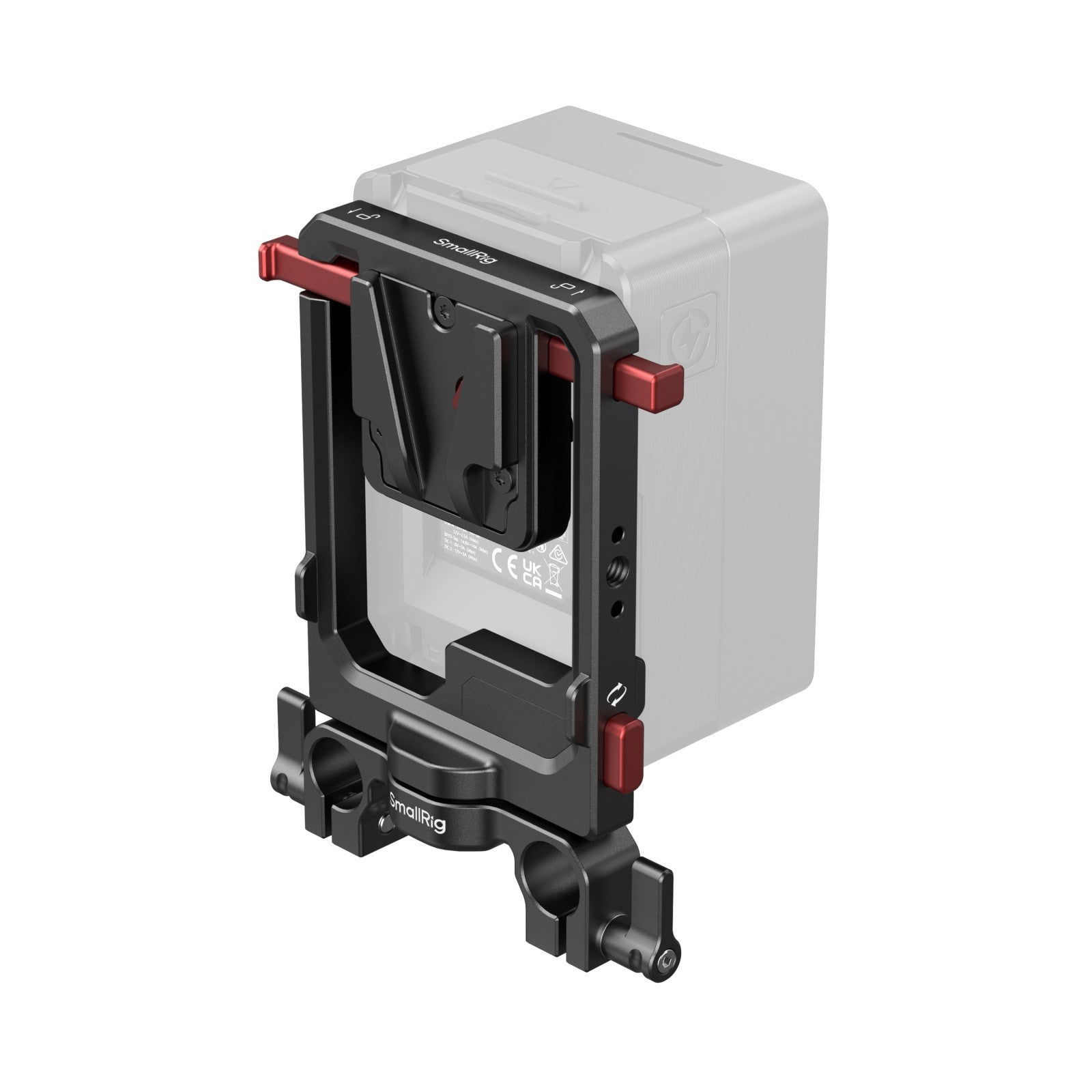 SmallRig Въртяща се плоча за V-Mount батерия с двоен V-Lock монтаж и клампа за 15мм тръби 6273