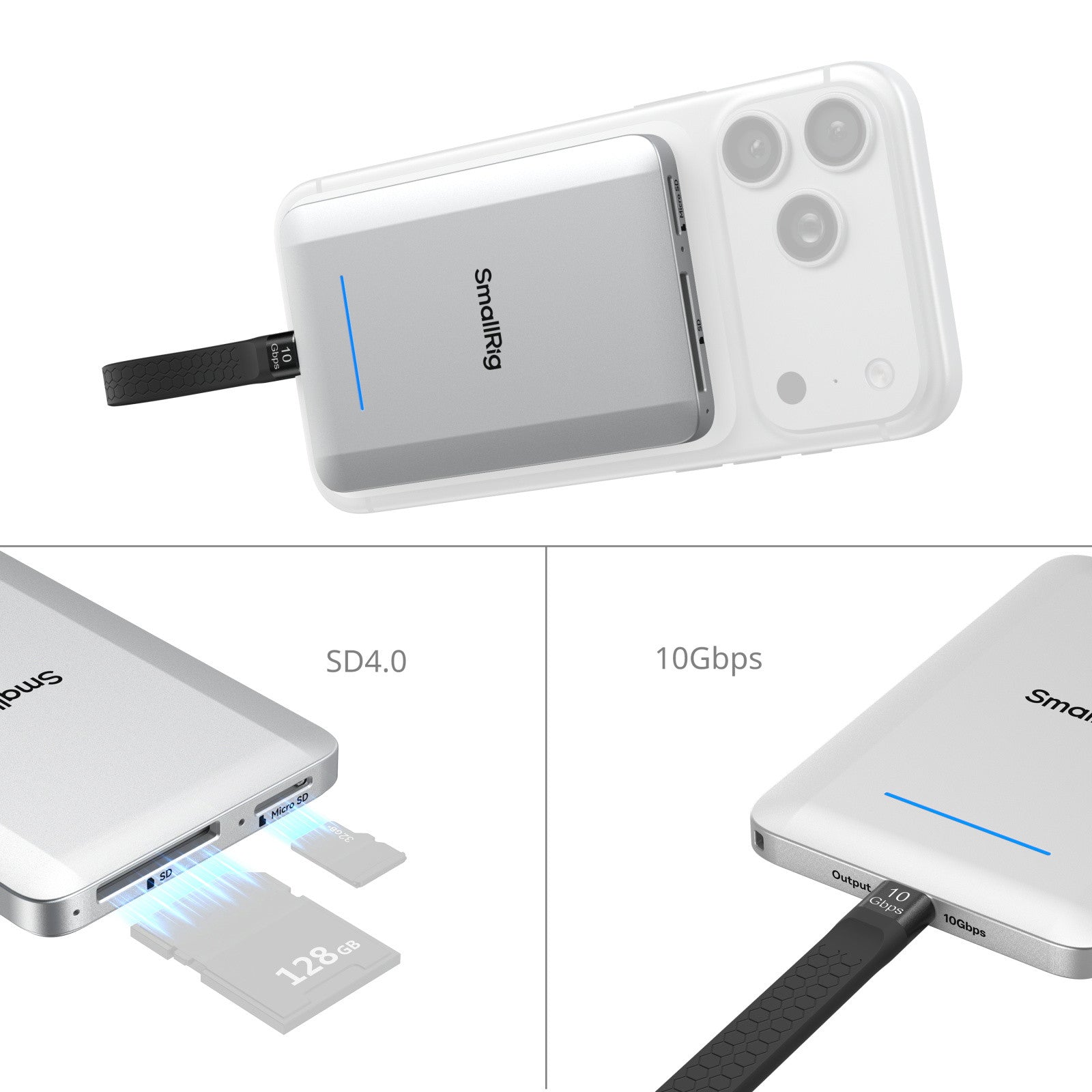 SmallRig Мултифункционално преносимо SSD (1TB) 6292