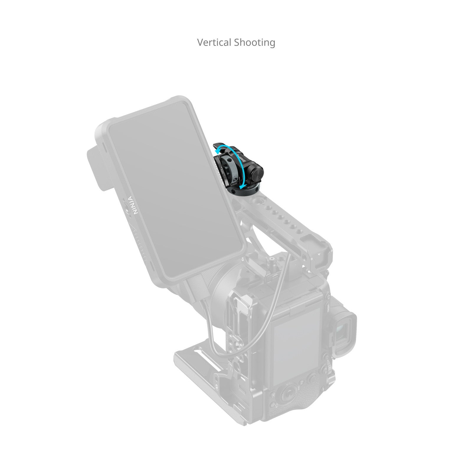 SmallRig Държач за монитор за хоризонтално и вертикално снимане с Cold Shoe монтаж 6313