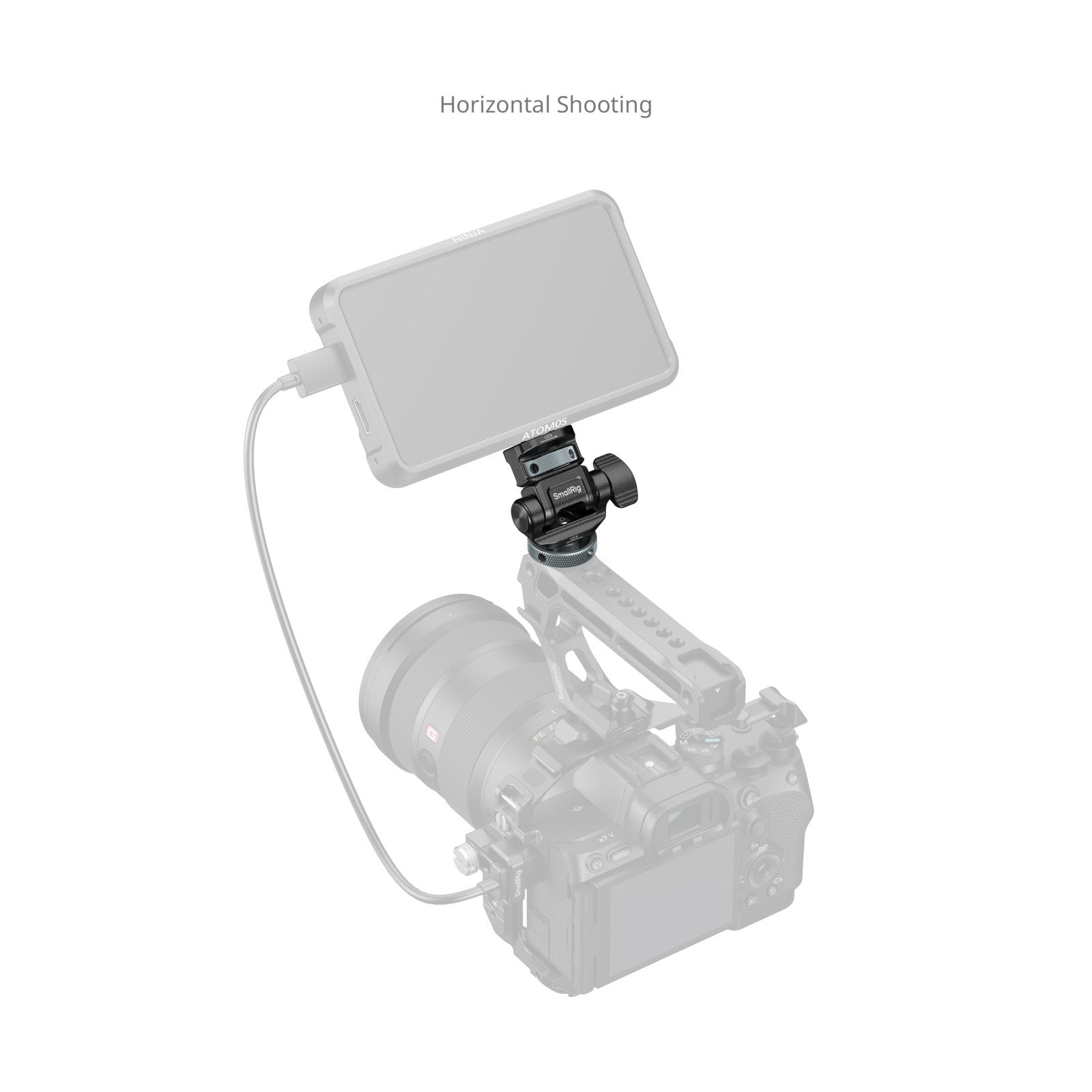 SmallRig Държач за монитор за хоризонтално и вертикално снимане с Cold Shoe монтаж 6313