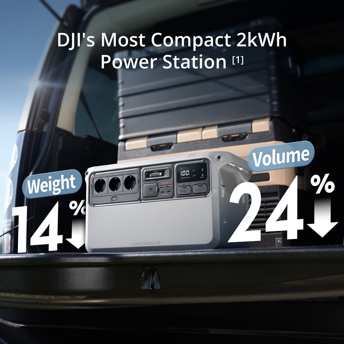 DJI Power Auro 2000 Elite Portable Power Station (EU)