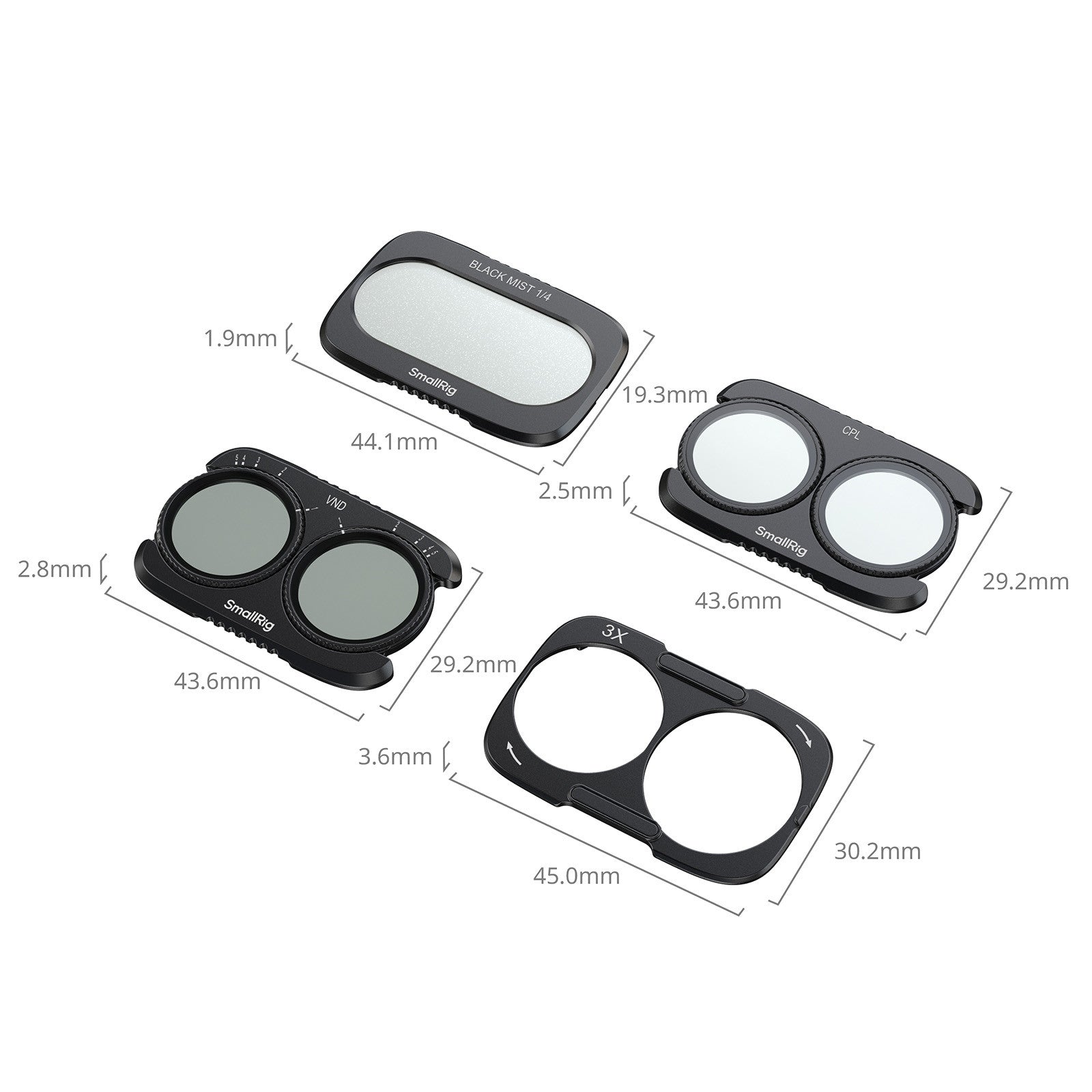 SmallRig Split Filter Kit for DJI Osmo Pocket 4P 6477