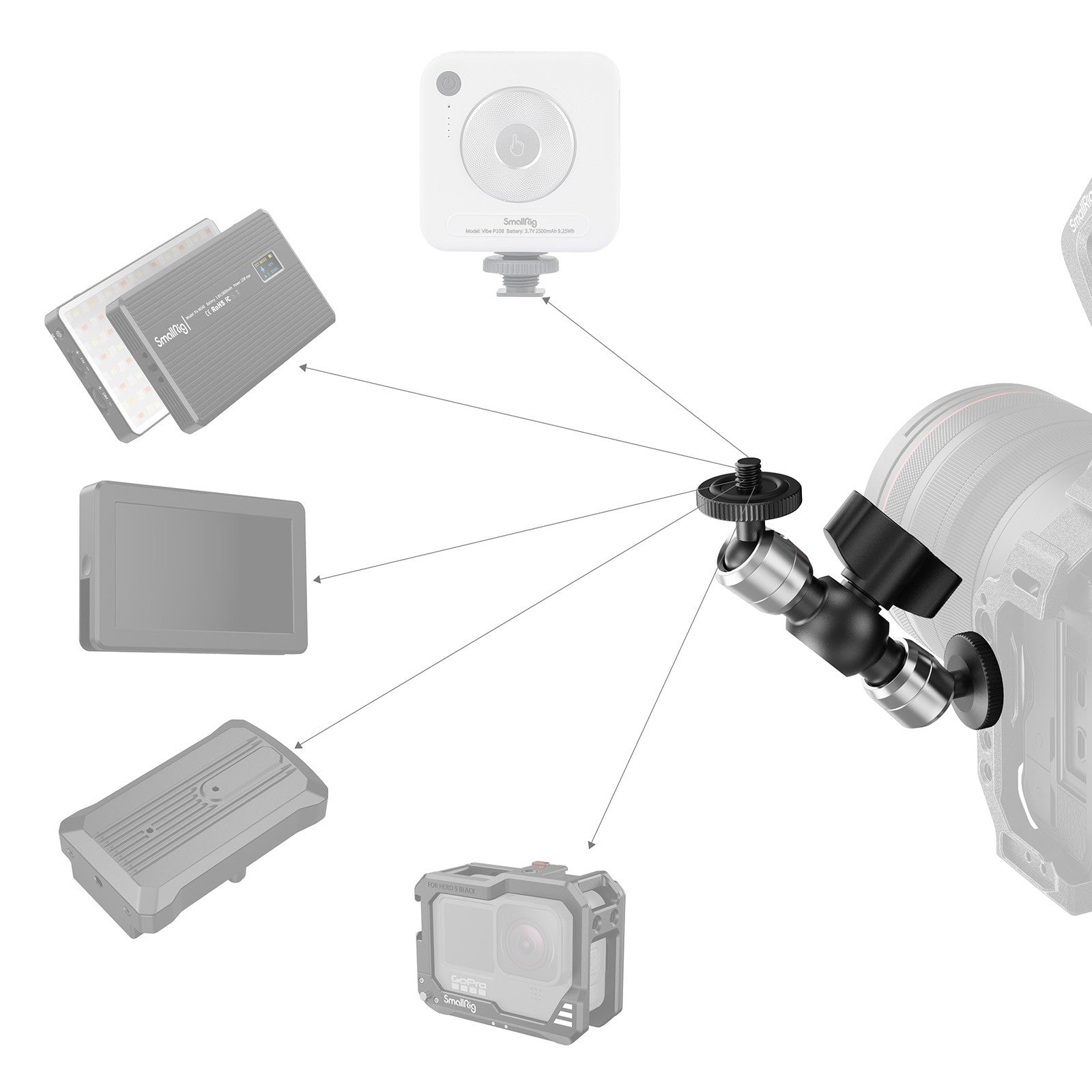SmallRig 4.3in Mini Магично рамо 6509