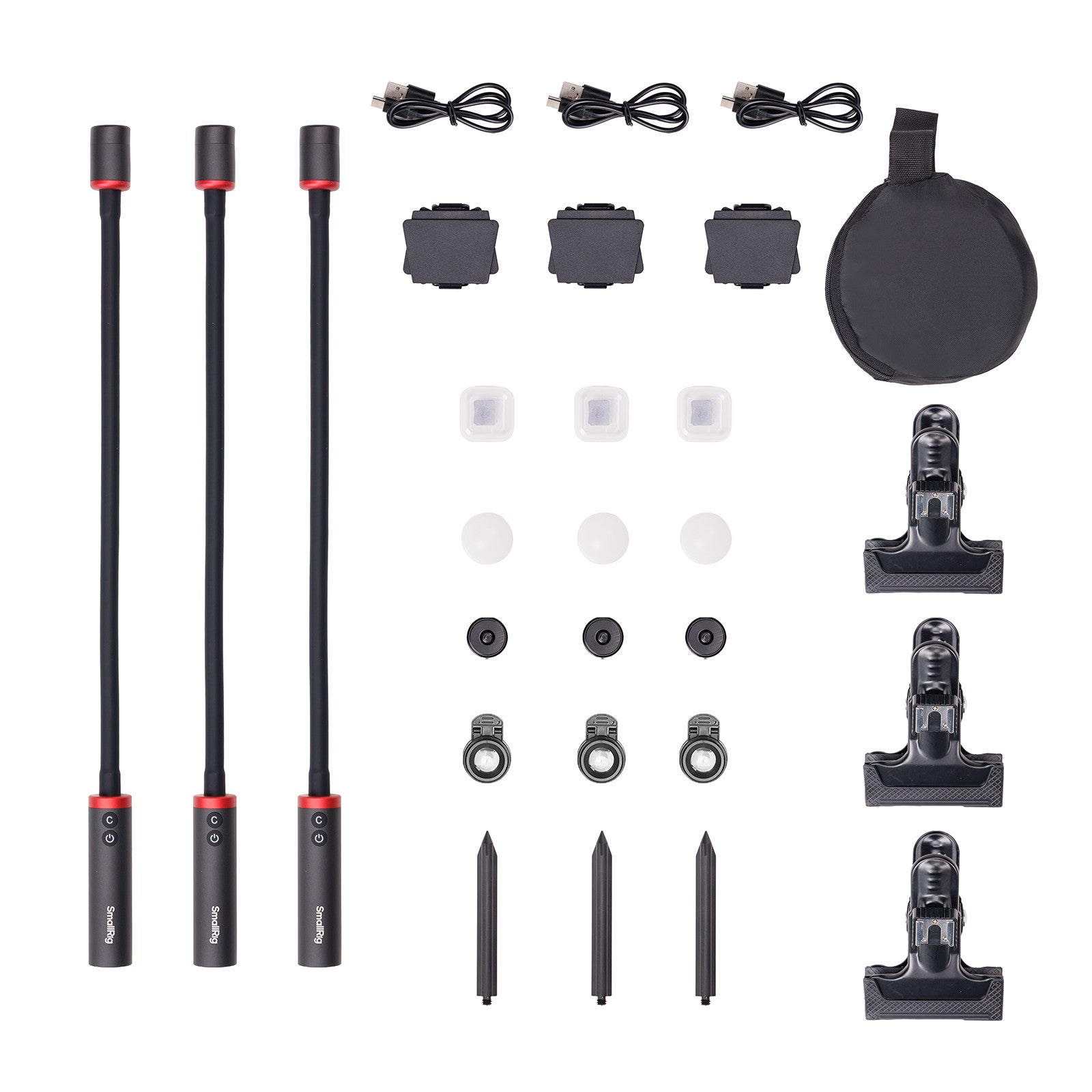 SmallRig RM 03 Комплект LED Осветление за макро фотография (3 броя) 6520
