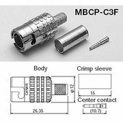 SLIM BNC male connector CANARE MBCP-C25F