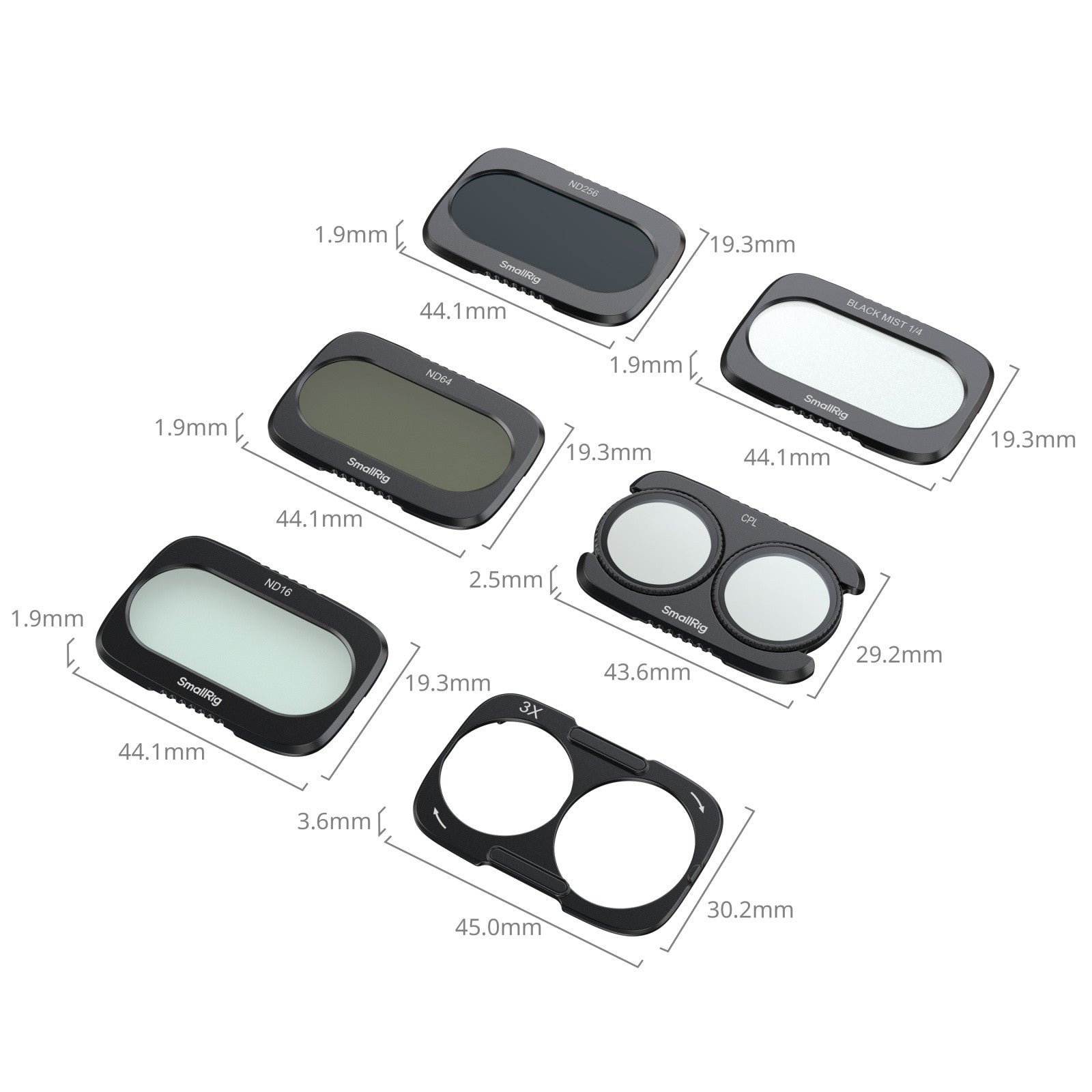 SmallRig Split Filter Комплект за DJI Osmo Pocket 4P 6658