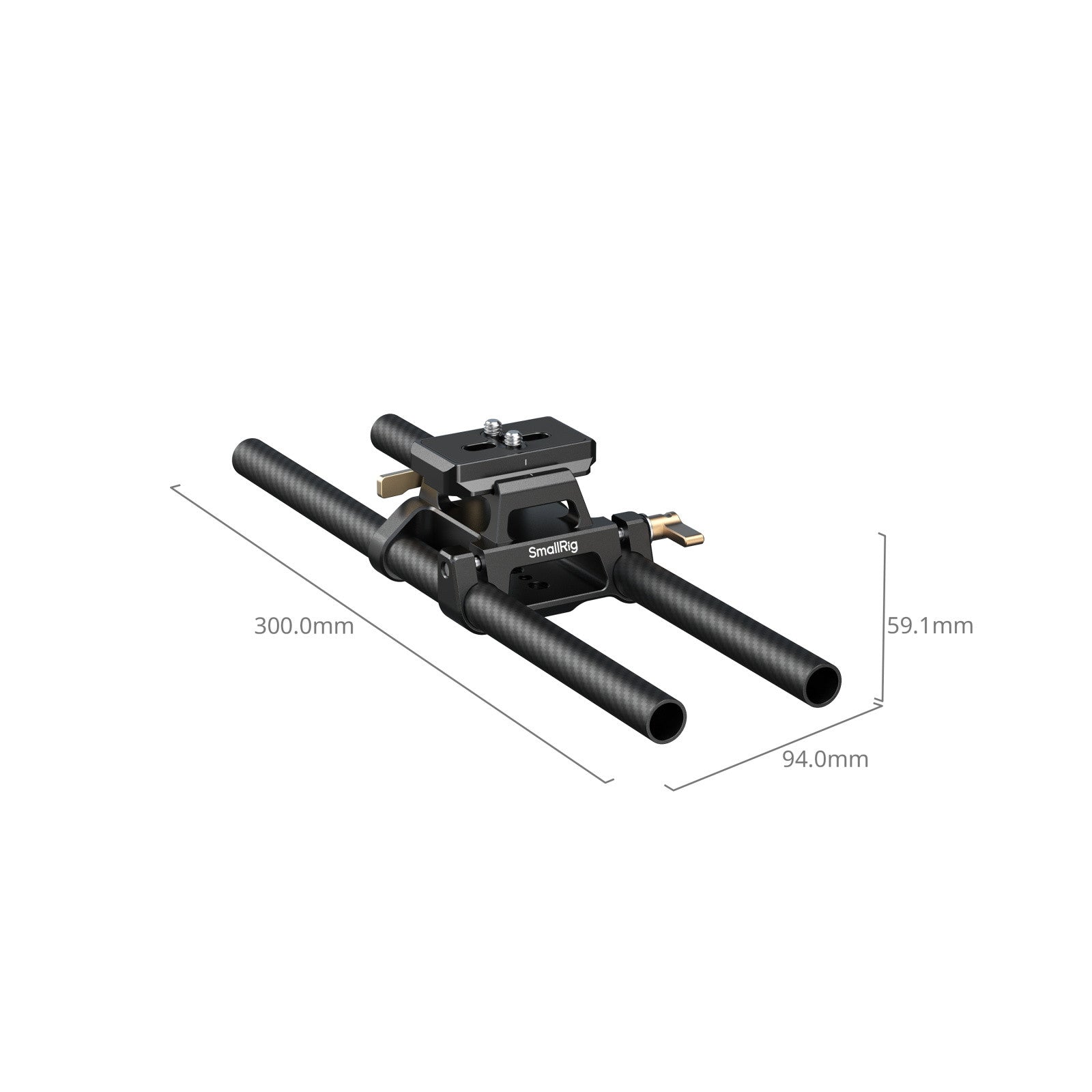 SmallRig Arca тип база с двойна клампа за 15mm тръби 6761