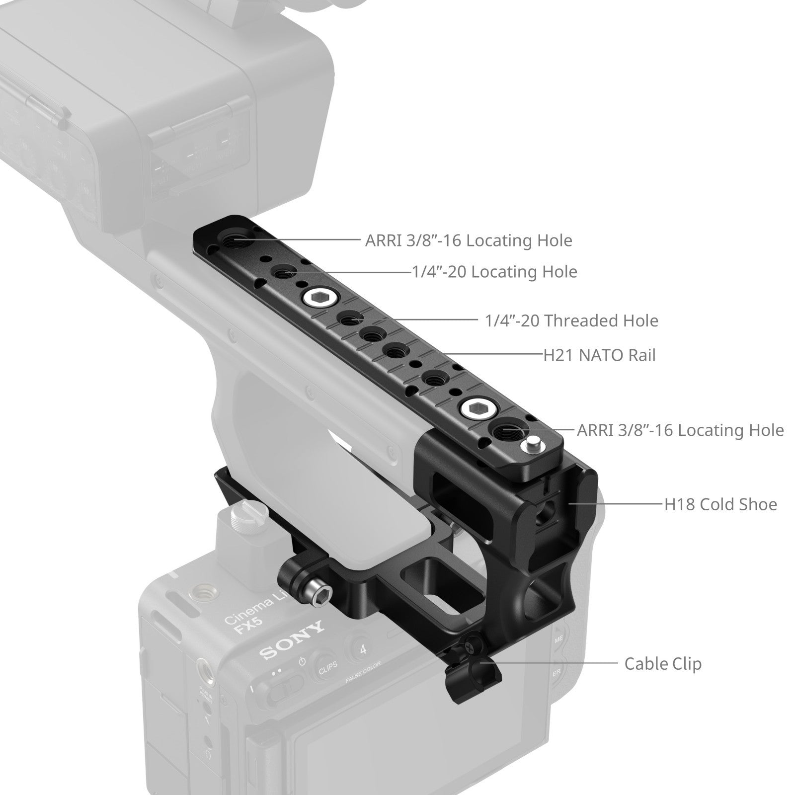 SmallRig Комплект удължителна плоча за Sony XLR-H2 6781