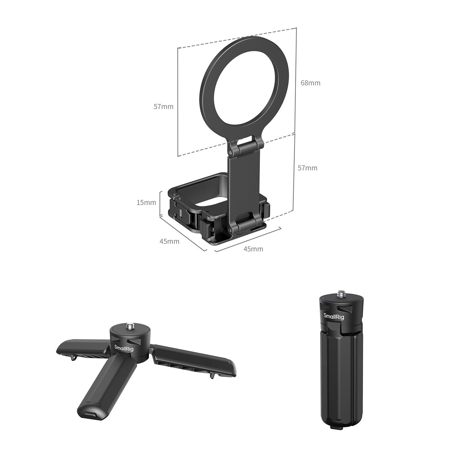 SmallRig Комплект лека Vlog клетка за DJI Osmo Pocket 4P / 4 / 3, Xtra Muse 6864