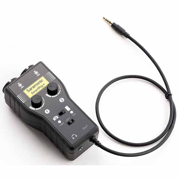 Saramonic SmartRig+ 2-канален XLR миксер/предусилвател към 3.5mm аудио жак