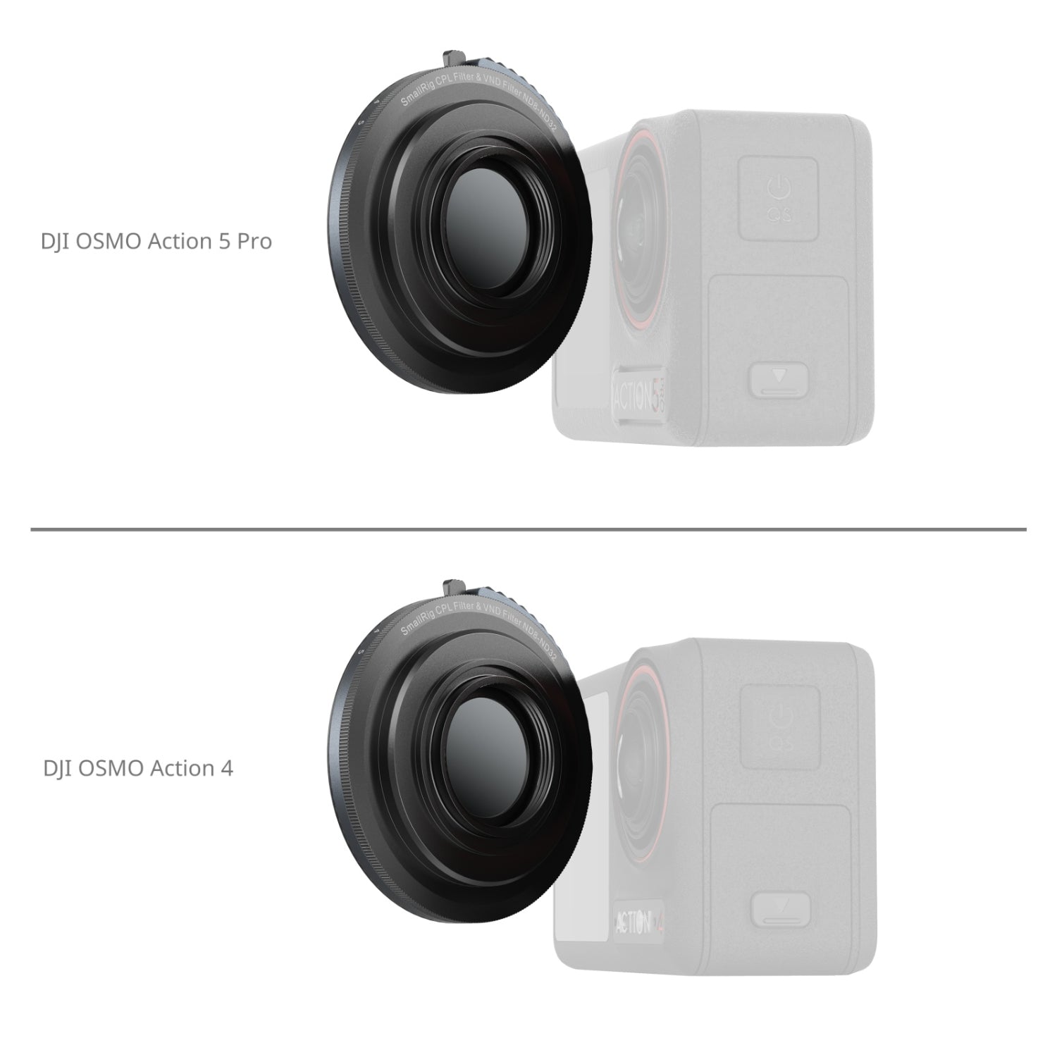 SmallRig CPL и VND 3-5 филтър за DJI Osmo Action Camera 4941