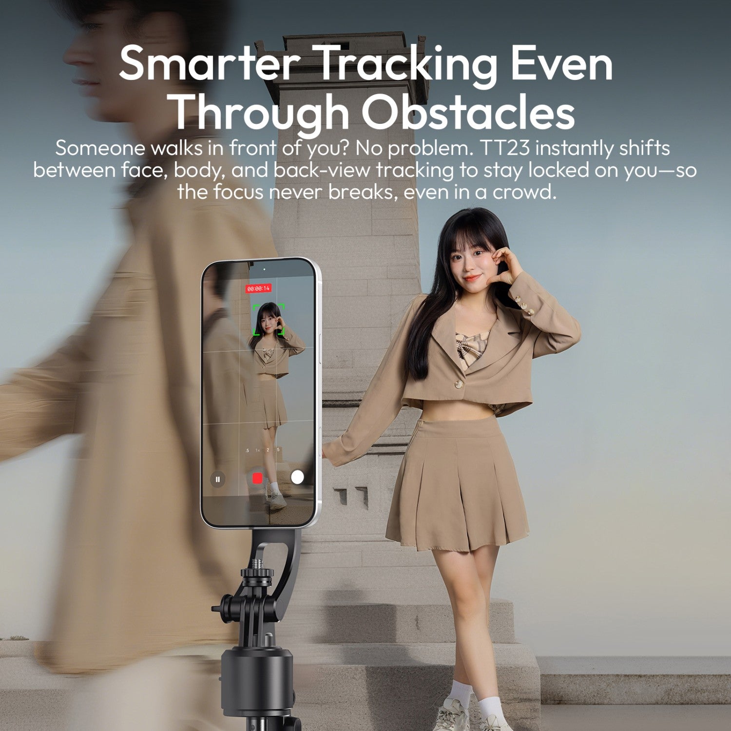 Ulanzi Magnetic Auto-Tracking Selfie Stick Tripod(Magnetic Version)