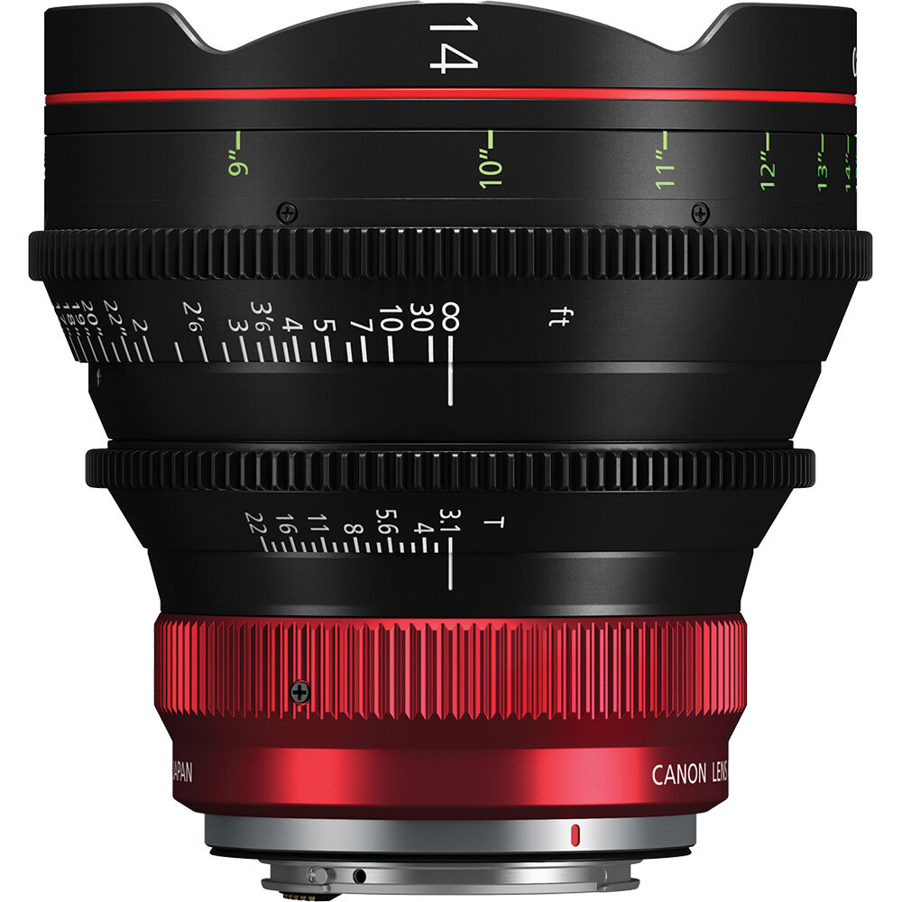 Кино обектив Canon CN-R 14mm T3.1 L F (метричен)
