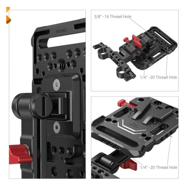 V-Lock плочка с клампа за тръби - SmallRig 2991