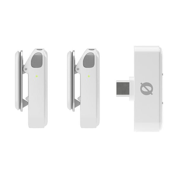 Комплект безжични брошки Rode Wireless Micro - 2бр. предавател и  двуканален приемник - USB-C - Бяло