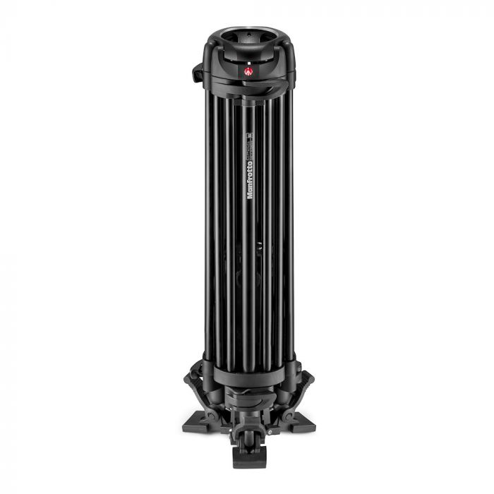 Manfrotto Alu Twin Leg алуминиева видео основа с 100/75mm боул и подов паяк
